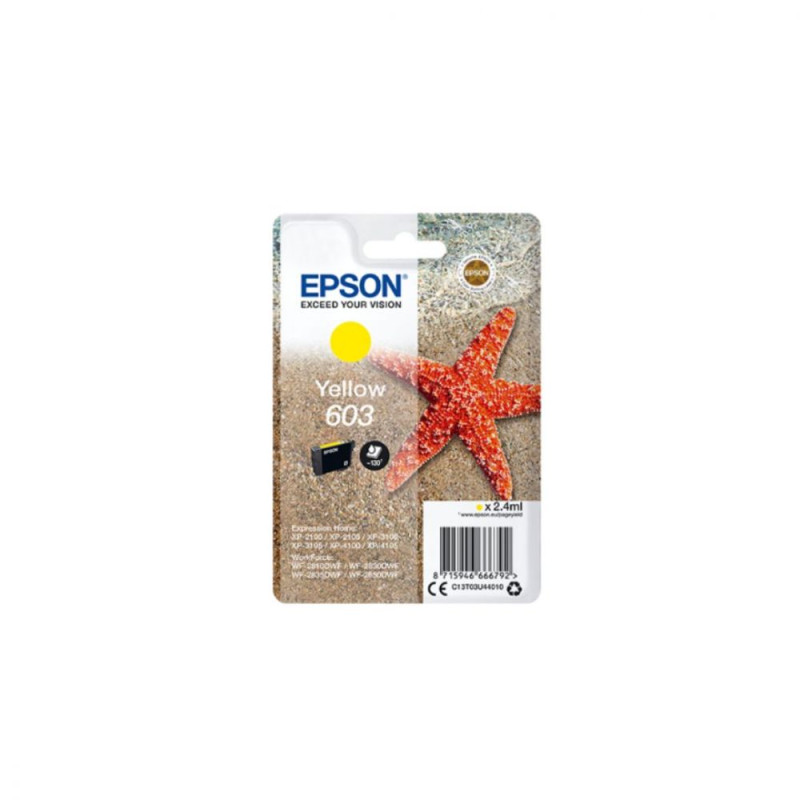 EPSON Cartouche Etoile de Mer 603 Yellow 2 4ml Alarme