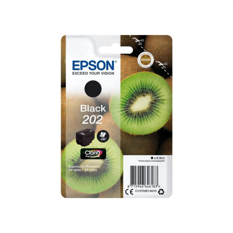 EPSON Cartouche Kiwi 202 Encre Claria Premium Noir 6 9ml