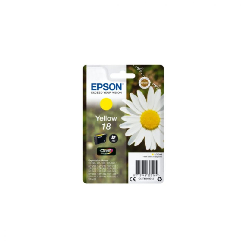 EPSON Cartouche Pâquerette 18 Encre Claria Home Jaune 3 3ml Alar