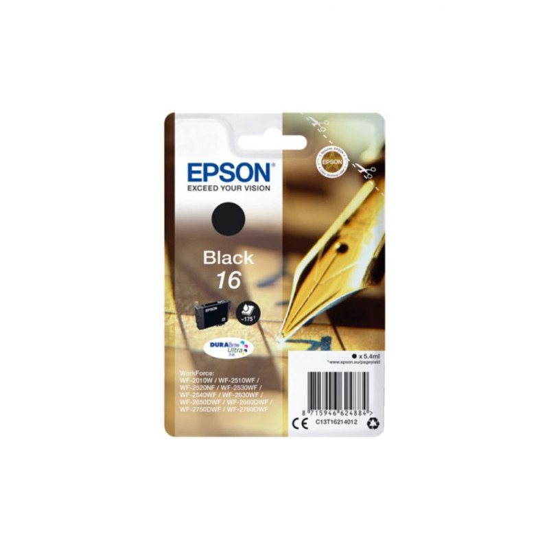 EPSON Cartouche Stylo à plume 16 Encre Durabrite Noir 5 4ml