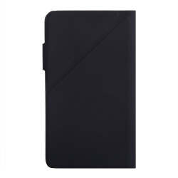 Etui universel colle magique noir effet peau de pêche coin pliab