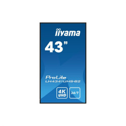 IIYAMA LFD 43 dalle IPS 4K UHD 3840x2160 16 9 24 7 VGA 3xHDMI U