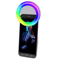 Anneau lumineux portable diamètre de l anneau 8 5cm 16 LEDs l