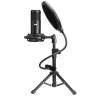 Microphone USB pr steaming trépied réglable inclus filtre anti p