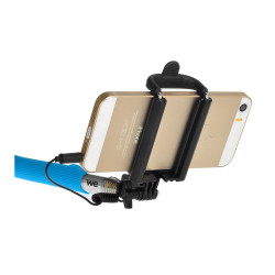 Bras Selfie bleu longueur 22 5 à 100 5cm compatible IOS 4 0 A