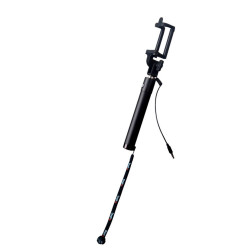 Perche à selfie Halterrego filaire Bouton intégré au manche 19 à