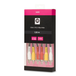 Câble 3RCA mâle 3RCA mâle 1m50