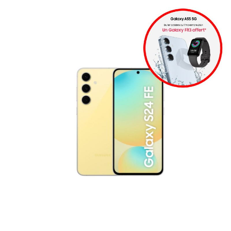 Smartphone Galaxy S24FE 5G Jaune 8 Go 128 Go Android 14 WIFI6 IP