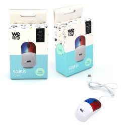 Souris enfant WE 2 boutons 1 molette petite taille couleurs c