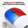 Souris enfant WE 2 boutons 1 molette petite taille couleurs c