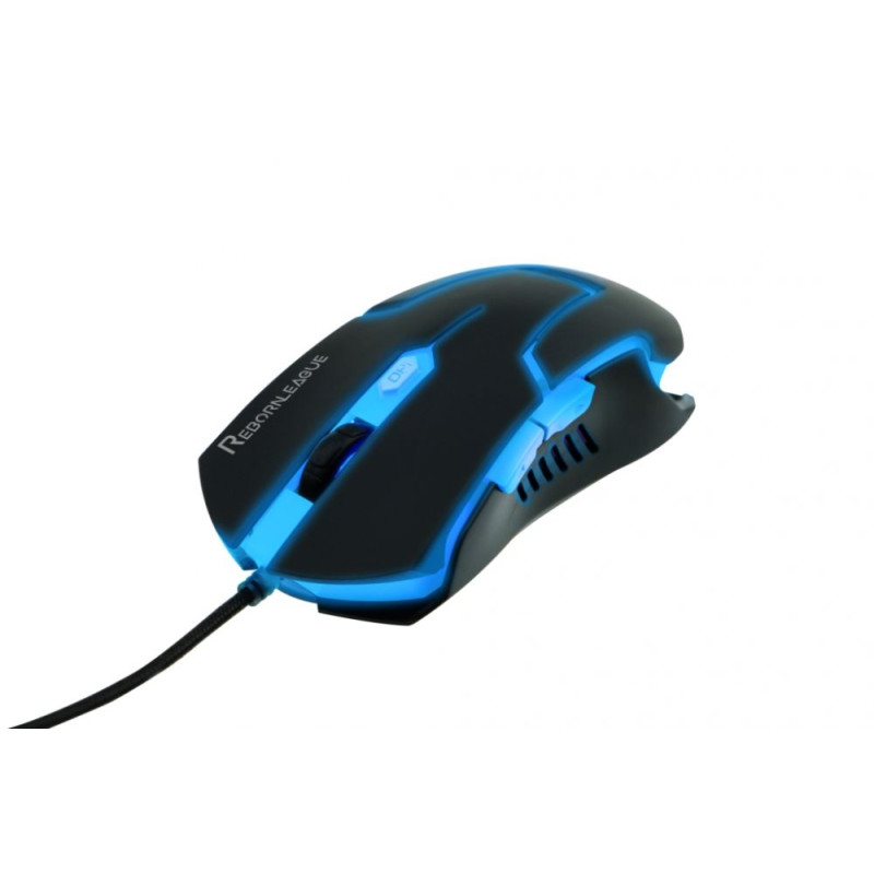 Souris gamer RL Starling retro eclaireage 2400 DPI 6 bouton