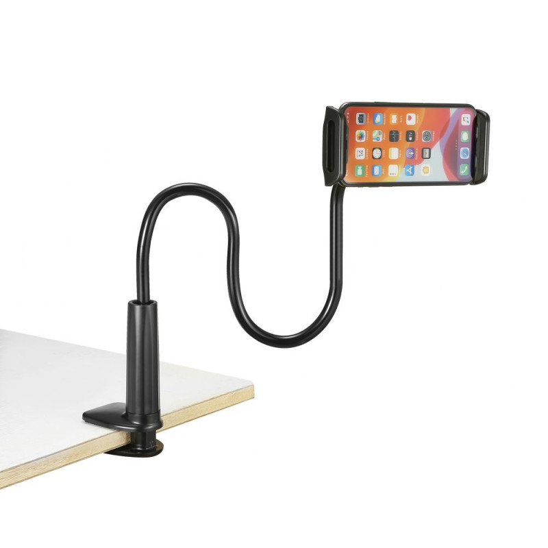 Support WE universel avec long bras flexible de couleur noir Co