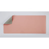 Tapis de souris XXL en PU réversible rose et gris 