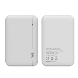 WE Batterie de secours 5000mAh 2 ports USB A 5V 2 1A Sorti