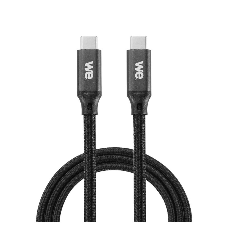 WE Câble USB C mâle USB C mâle mâle en nylon tressé 1m USB 3 2