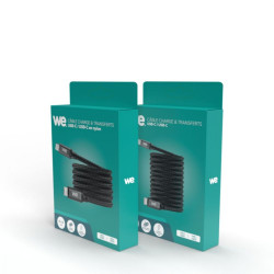 WE Câble USB C mâle USB C mâle mâle en nylon tressé 1m USB 3 2