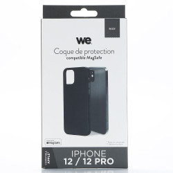 WE Coque de protection MAGSAFE IPHONE 12 12 PRO Noir Compatib