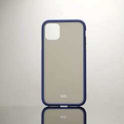 We Coque de protection RUBBER APPLE IPHONE 11 Bleu Dos transpar