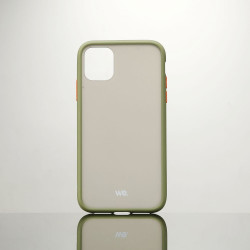 We Coque de protection RUBBER APPLE IPHONE 11 Kaki Dos transpar