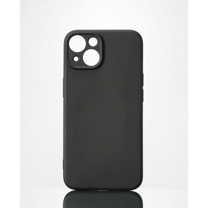 We Coque de protection SILICONE APPLE IPHONE 14 Noir Matière si