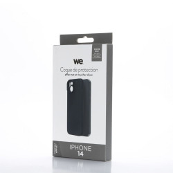 We Coque de protection SILICONE APPLE IPHONE 14 Noir Matière si