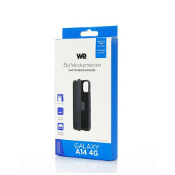 WE Etui folio AIMANTE SAMSUNG GALAXY 14 4G Noir fermeture magn