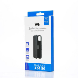 WE Etui folio AIMANTE SAMSUNG GALAXY 34 5G Noir fermeture magn