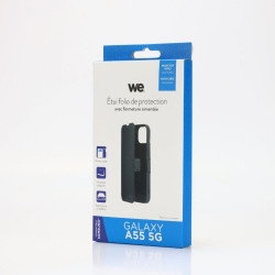 WE Etui folio AIMANTE SAMSUNG GALAXY A55 5G Noir fermeture mag