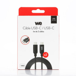 WE Lot de 2 câbles USB C...