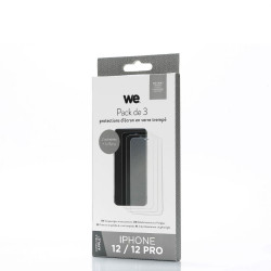 WE PACK 3 verres trempés IPHONE 12 12 PRO 3 Protections d éc