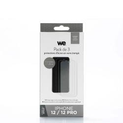 WE PACK 3 verres trempés IPHONE 12 12 PRO 3 Protections d éc