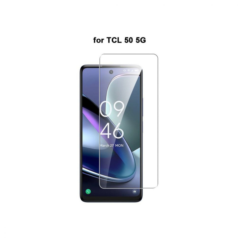 WE PACK verre trempé et coque de protection transparente TCL 50