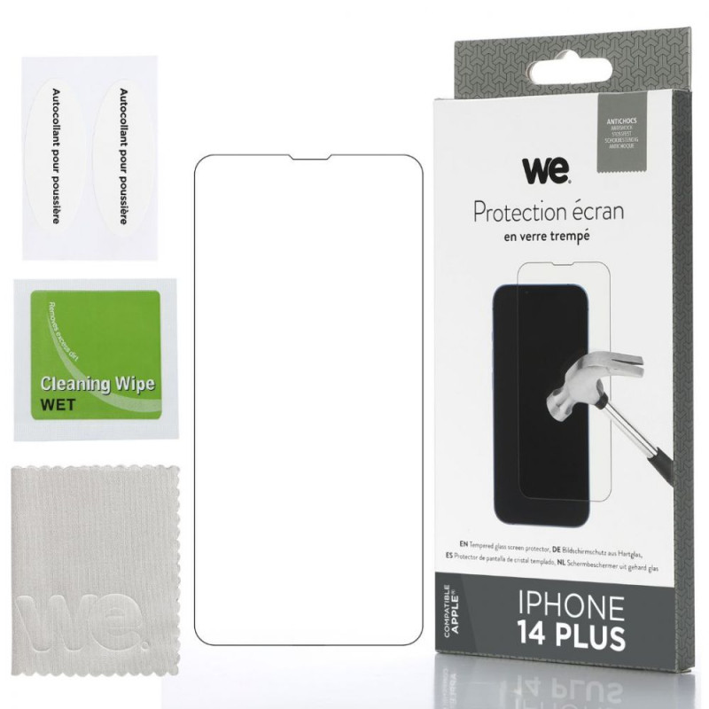 WE Verre trempé APPLE IPHONE 14 PLUS Protection écran anti ra