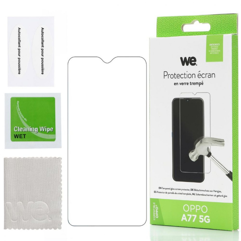 WE Verre trempé OPPO A77 5G Protection écran anti rayures a