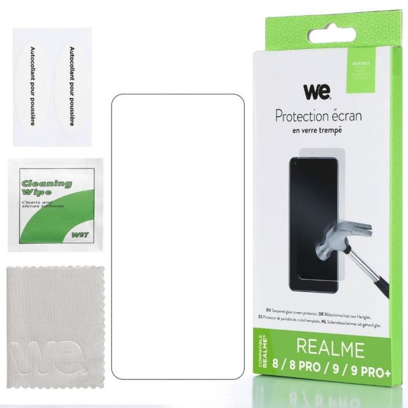 WE Verre trempé REALME 9 9 PRO Protection écran anti rayu