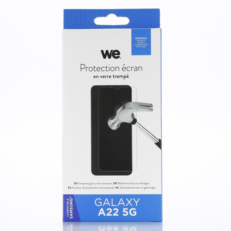 WE Verre trempé SAMSUNG GALAXY A22 5G Protection écran anti r