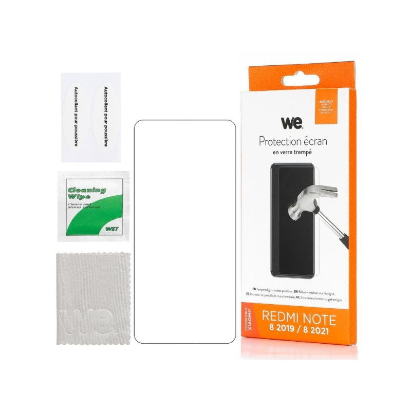 WE Verre trempé XIAOMI REDMI NOTE 8 Protection écran anti ray