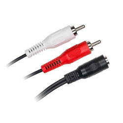Câble Jack femelle 2 RCA...