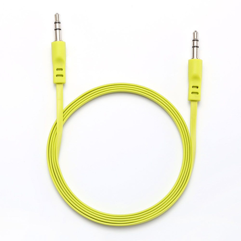 Câble Jack Jack M M plat 1 50m vert 3 5mm