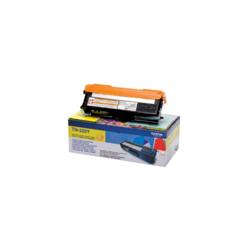 BROTHER Cartouche Toner TN320Y Jaune 1500 pages