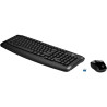 Combo Clavier Souris HP 300 sans fil Noir