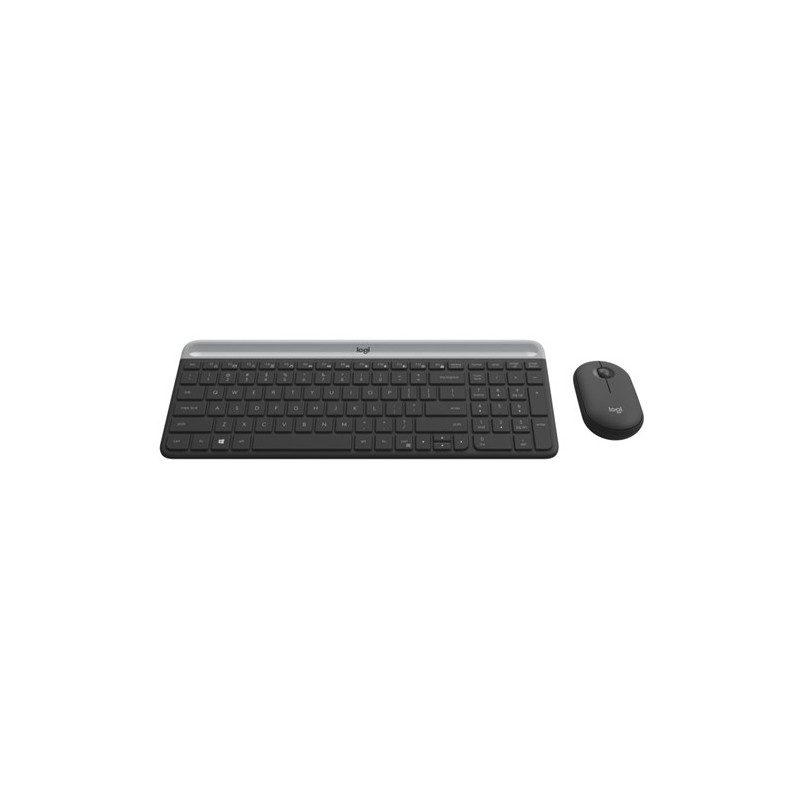 Combo Clavier Souris Logitech MK470 GRAPHITE Sans fil Graphi