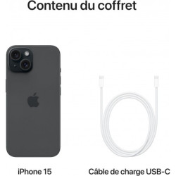 APPLE IPHONE 15 256 GO Noir
