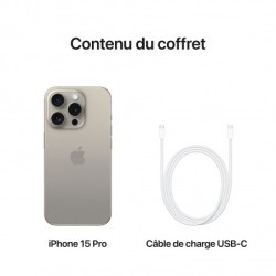 APPLE IPHONE 15 PRO 256 GO Titane Naturel