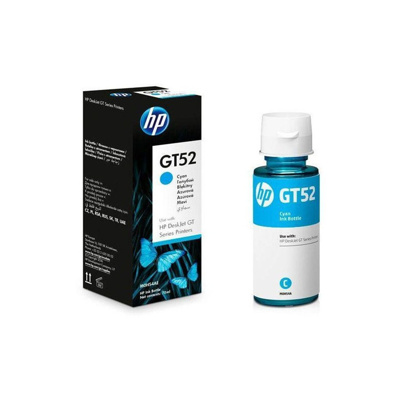 HP GT52 Cyan Original Ink Bottle créer pour Avaibility