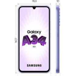 SAMSUNG GALAXY A34 A346 5G 128GO VIOLET Europe
