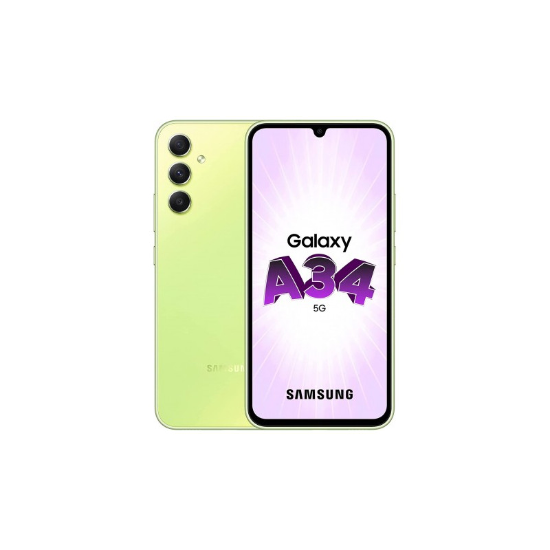 SAMSUNG GALAXY A34 A346 5G 256 Go Vert Etranger