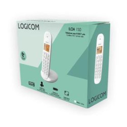 TELEPHONE SANS FIL MAINS LIBRES ILOA 150 BLANC LOGICOM