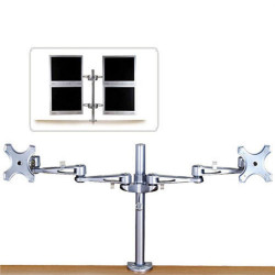 Double bras pour 2 écrans LCD