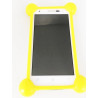 BUMPER SILICONE ANTI CHOC UNIVERSEL JAUNE POUR SMARTPHONE SOUS S